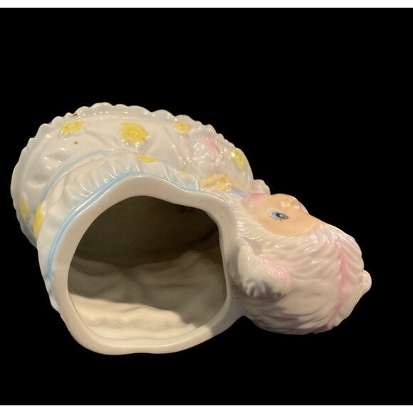 Vintage 1950s Parma Ceramics By AAI Japan Pink Teddy Bear Kitschy Bootie Planter - Picture 4 of 5